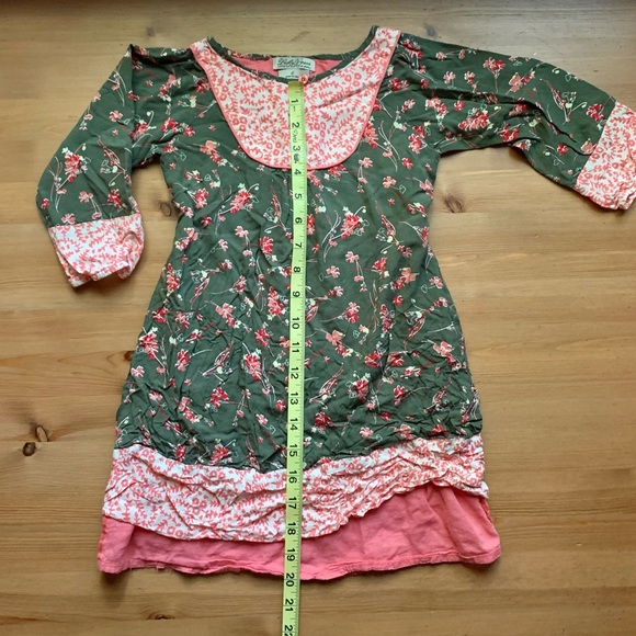 Girls Boho Style Floral Tunic - Picture 9 of 13